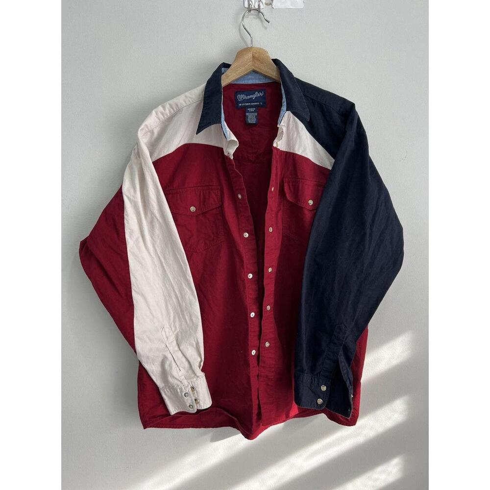 Vintage Wrangler Button Up Western Shirt multicolor